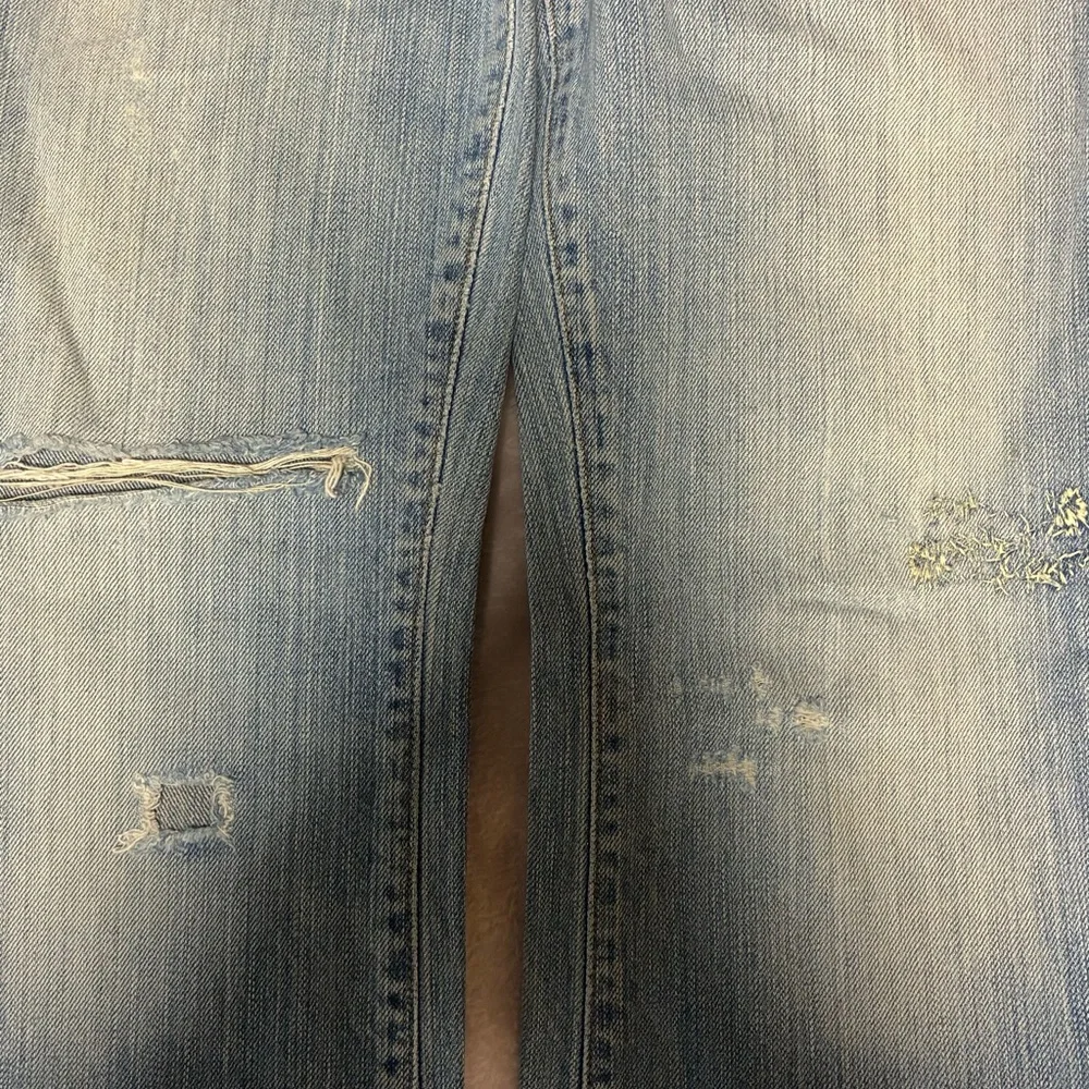ABERCROMBIE & FITCH | Light Blue Distressed Flare Jeans | 0 | VINTAGE - Picture 10 of 10